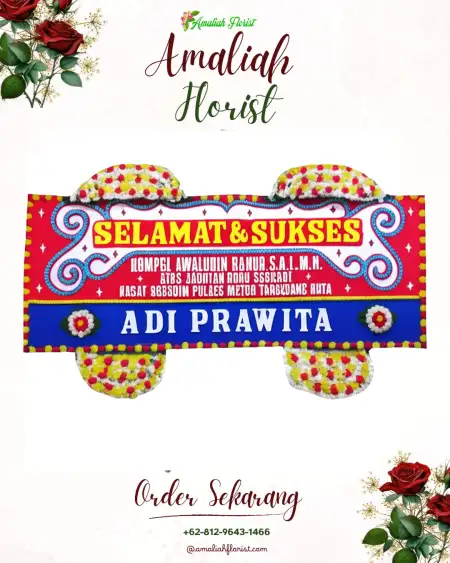 Papan Bunga Ucapan Selamat Petirejo
